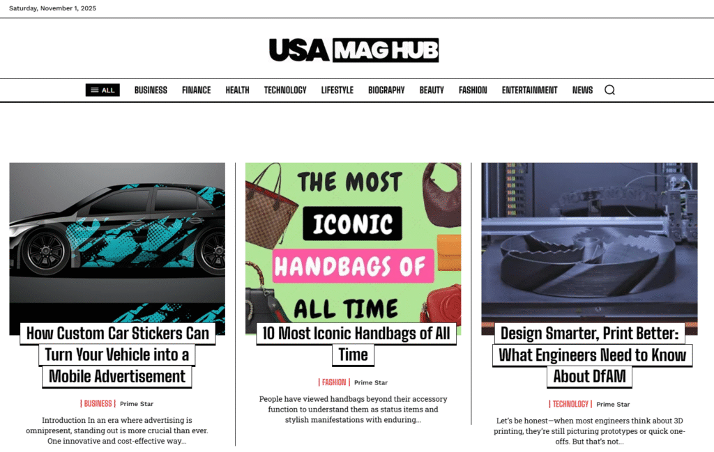 USA Magazine website